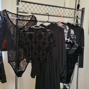 KILLSTAR LOT!! tops, bodsuit, dress. sizes small & medium. 6 items!